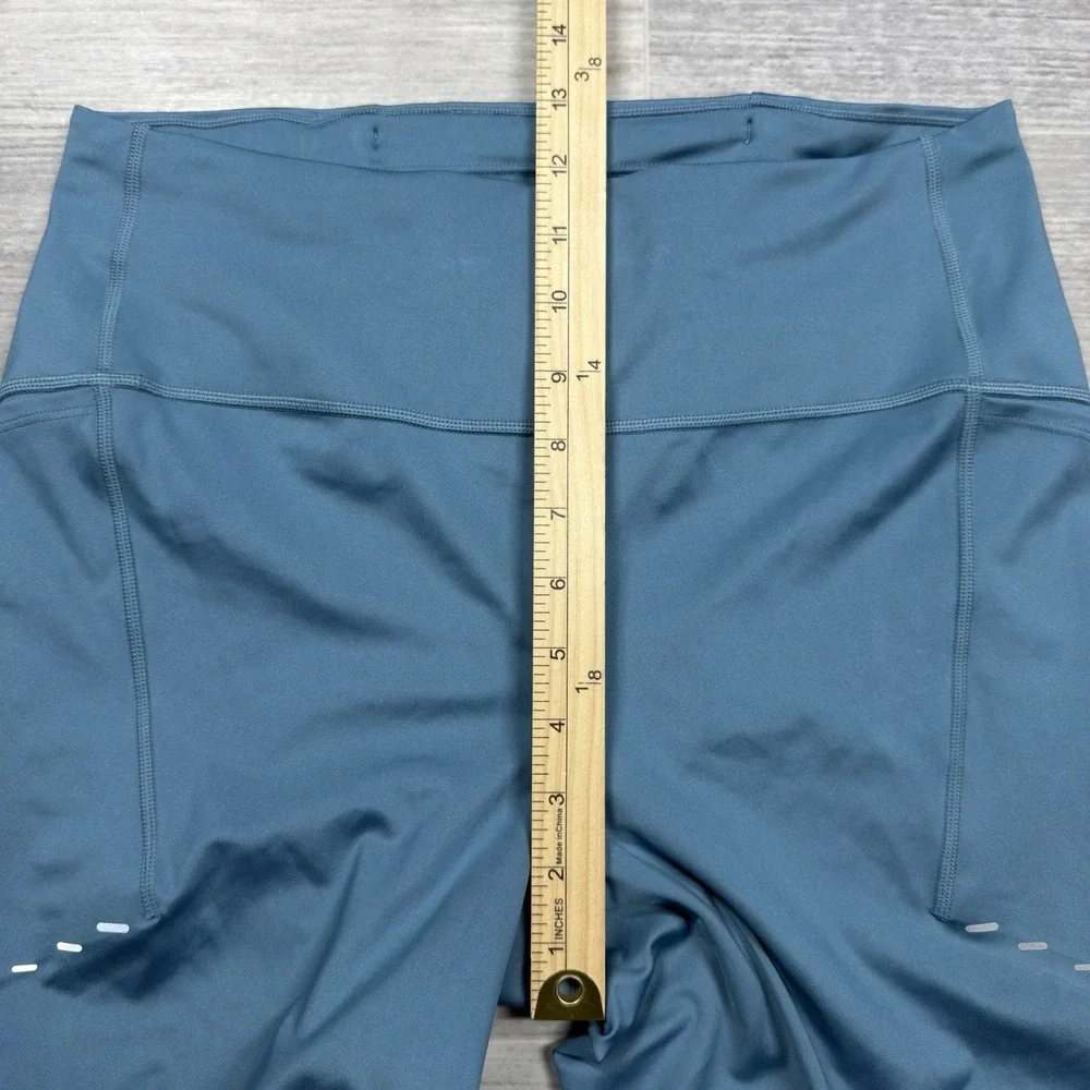 Nike Swift High-Waisted 7/8 Running Leggings Womens Large Smokey Blue HJ2252 006
